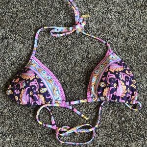 VICTORIAS SECRET PAISLEY PRINT BIKINI TOP